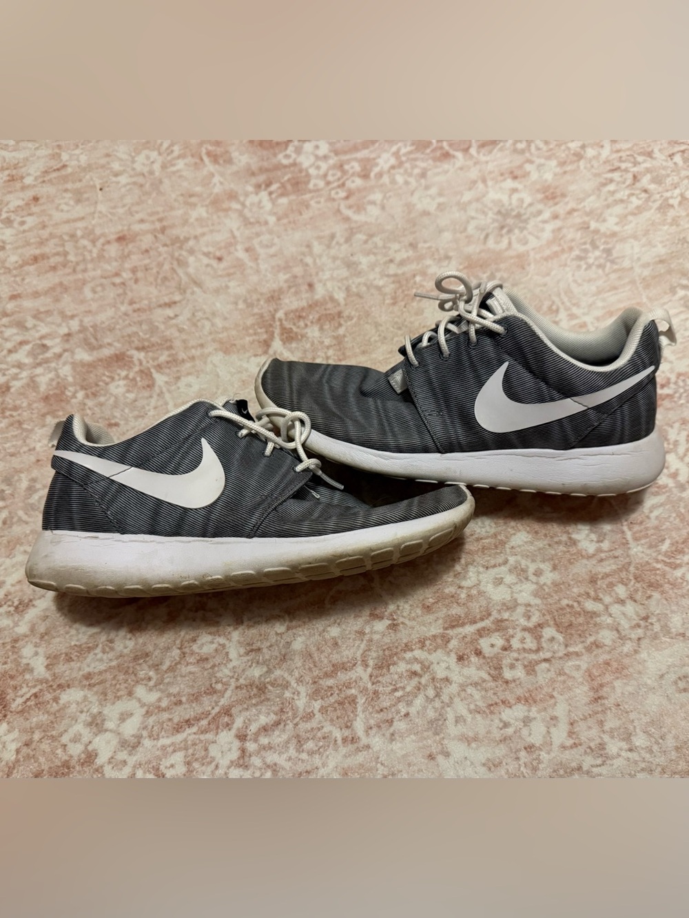 Nike Gray and White Athletic Sneakers